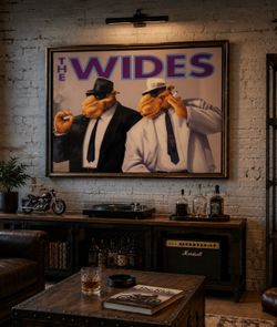Vintage 90’s Camel The Wides Picture Mirror Framed 1992 Cigarette Advertisement 22,5*16,5