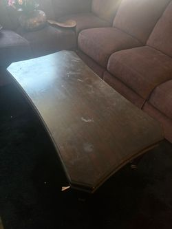 Wooden coffee table
