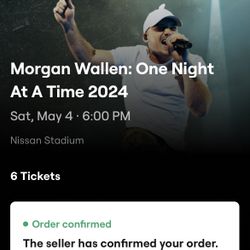 Morgan Wallen May 4 Nashville 4 Tickets