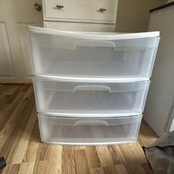 plastic 3 drawer bin