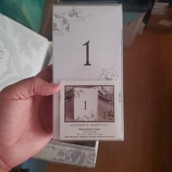 Table Number Tents