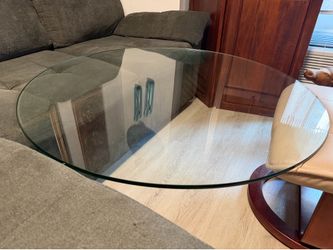 42” premium glass table top