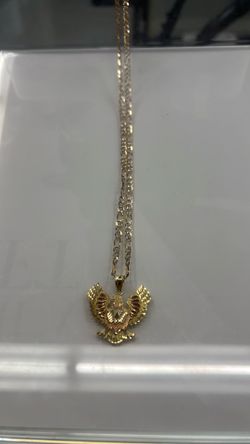 14KT: EAGLE NECKLACE