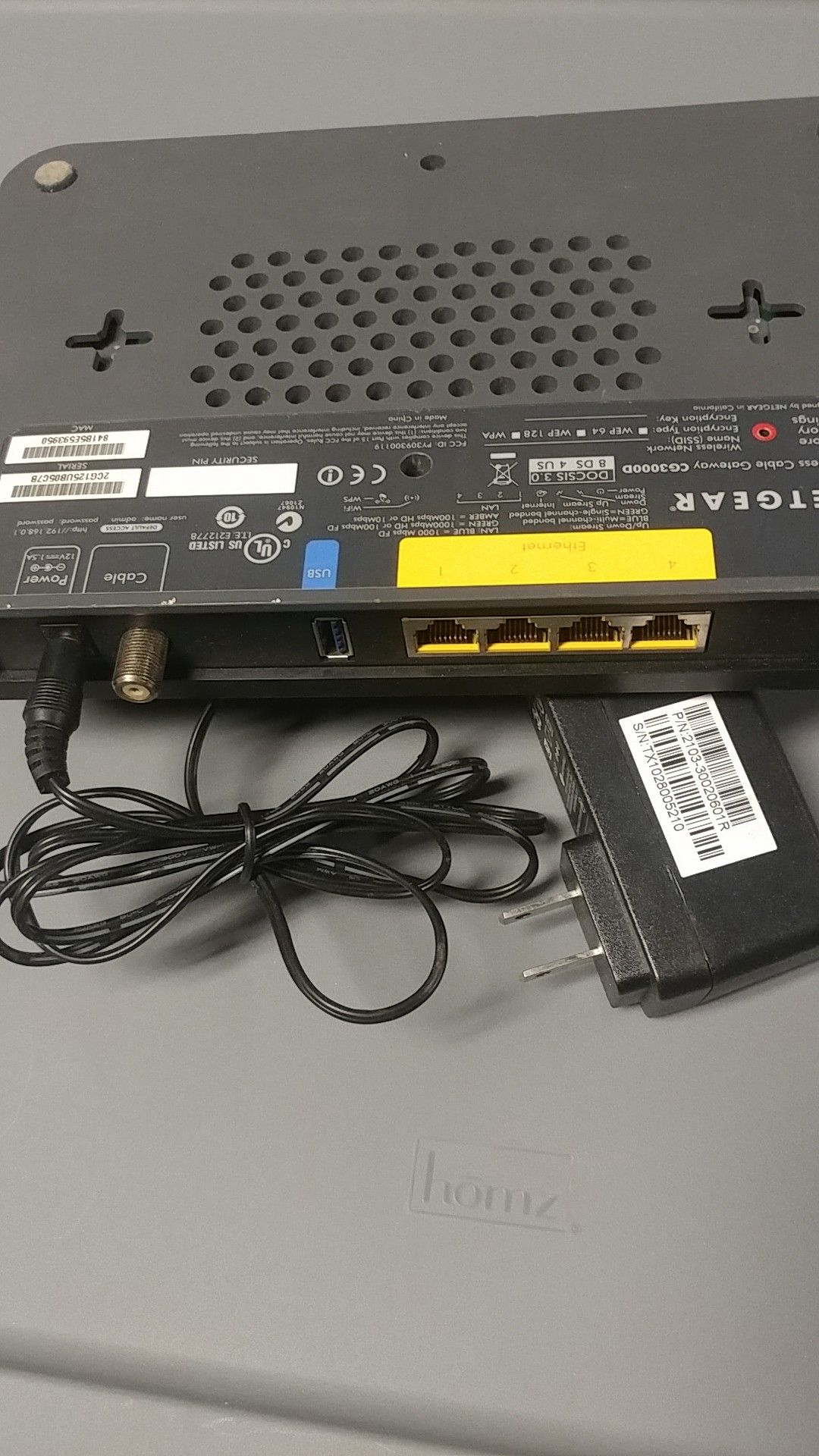 Netgear cg3000d for Spectrum cable modem router for spectrum internet works also for charter internet