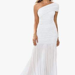 Off Shoulder White Dress