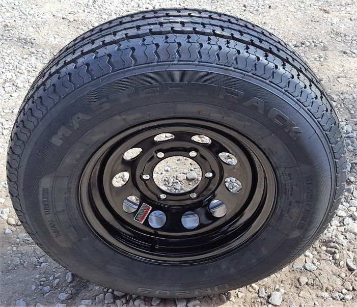 Black Mod Trailer Wheels and Tires 15