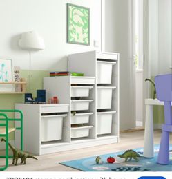IKEA TROFAST Storage Unit with Bins