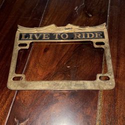 Harley Davidson Brass License Plate