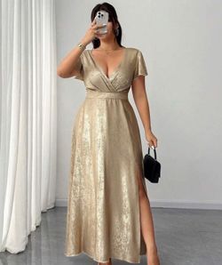 Gold dress