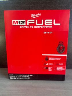 Milwaukee M12 FUEL High Speed Chain Snake for 1-1/4 in.-2 in. Pipes