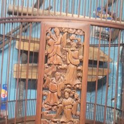 Antique Large Asian Bird Cage 