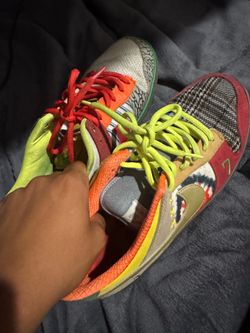 Nike low what the dunks size 10