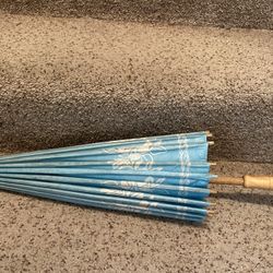 Blue Paper Umbrella 