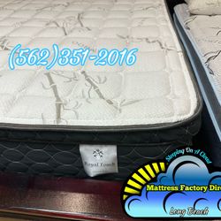 Royal Touch Memory Foam Pillowtop Mattress And Box Spring Set 