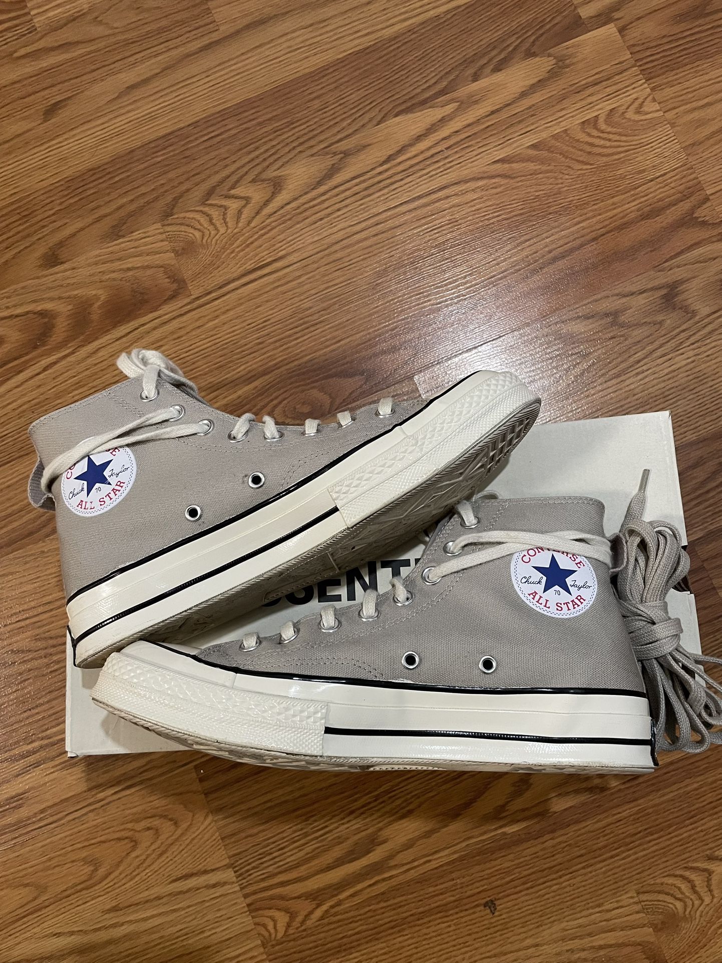 Preowned Fear Of God FOG Converse Size 8 Grey