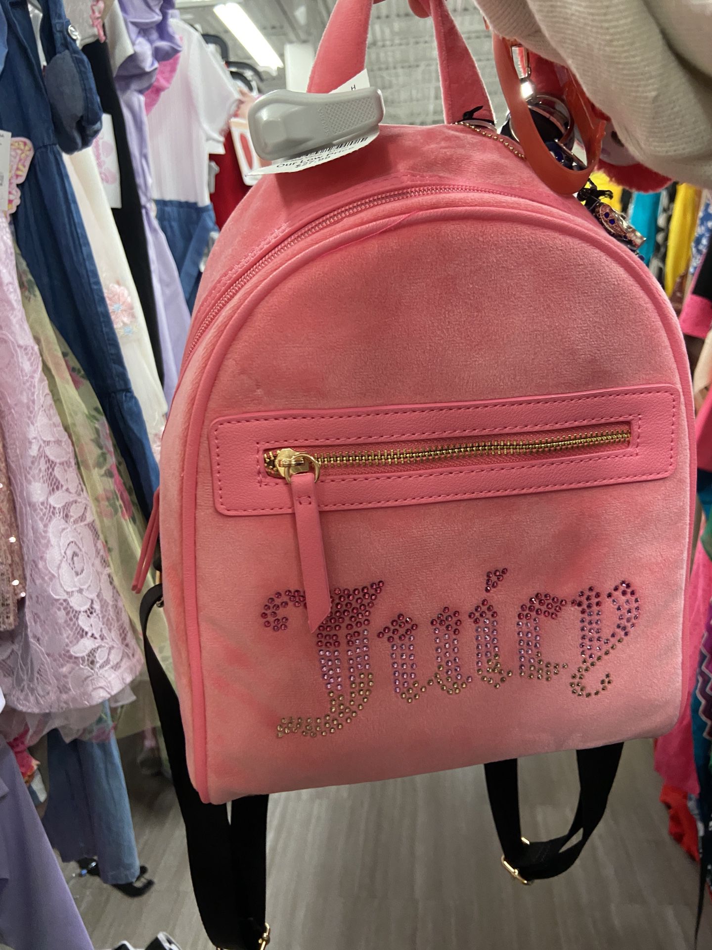 new hot pink juicy velour backpack !