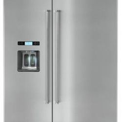 🚨 New KitchenAid 29.5 CU. FT 48-INCH WIDTH BUILT-IN SIDE BY SIDE REFRIGERATOR  KBSD608ESS