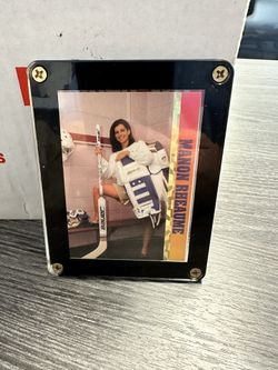 Manon Rheaume Rookie Card In Case Hockey