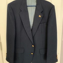 Navy Blazer- Stafford. 42r Worn ONCE