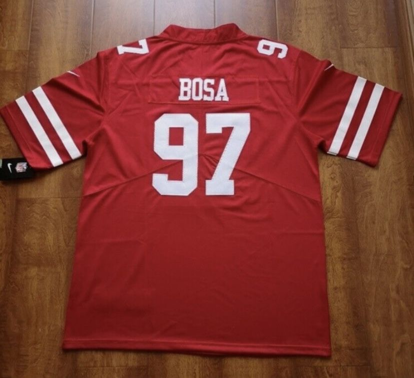 49ers Bosa 97 Red Jersey Men And Women (Fully Stitched) Small To 3X  main image 0