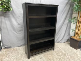 ASHLEY Dark Wooden 4-Tier Bookshelf