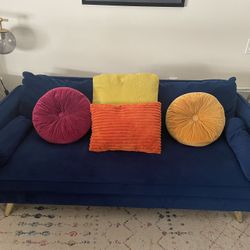 Deep Blue Sofa For sale (Local pick Up Only)