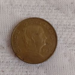 Mexico 5 Centavos  1954 Grado-MO