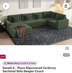 Brand new sectional family sized couch, still in the boxes. $400