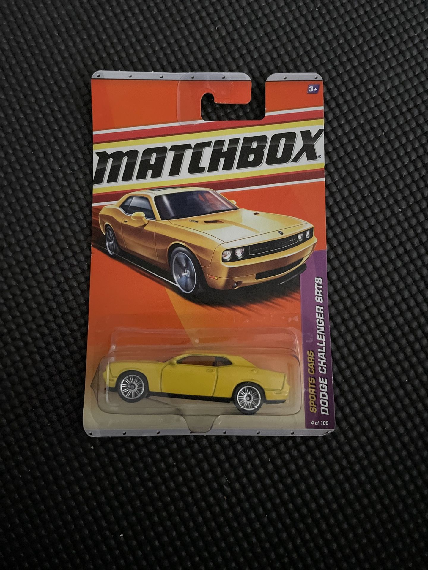 NEW 2011 Matchbox DODGE CHALLENGER SRT8 Sports Cars 4/100 Yellow RARE NIB