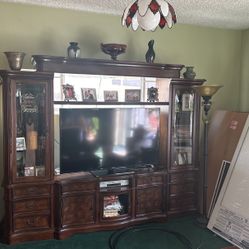 Tv Stand Entertainment Center Bookshelf