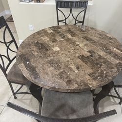 Granite Top Dining Table