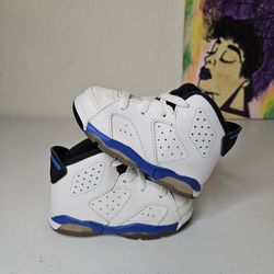 Size 5c - Kids Sport Blue Jordan 6's - $40