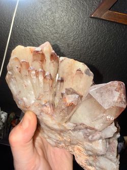 Large Fire Quartz Crystal Cluster | Raw Natural Hematoid Quartz Statement Specimen