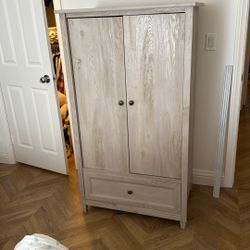 Kids Armoire Dresser Wardrobe Gray 