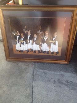 Restaurant framed art