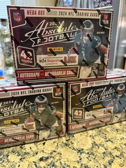  2024 Panini Absolute Football Mega Box Factory Sealed NFL Trading Cards NEW