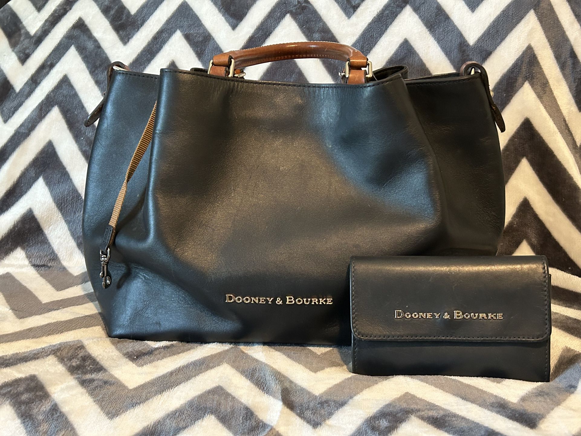 Authentic Dooney And Burke bag With Wallet