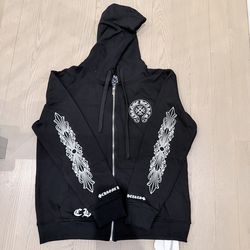 Chrome heart zip up