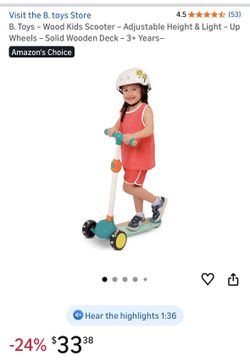 B Toys Wooden Scooter