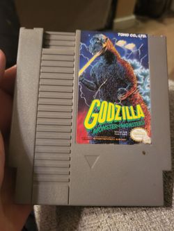 Nintendo Nes Godzilla Authentic Great Condition Working Perfectly