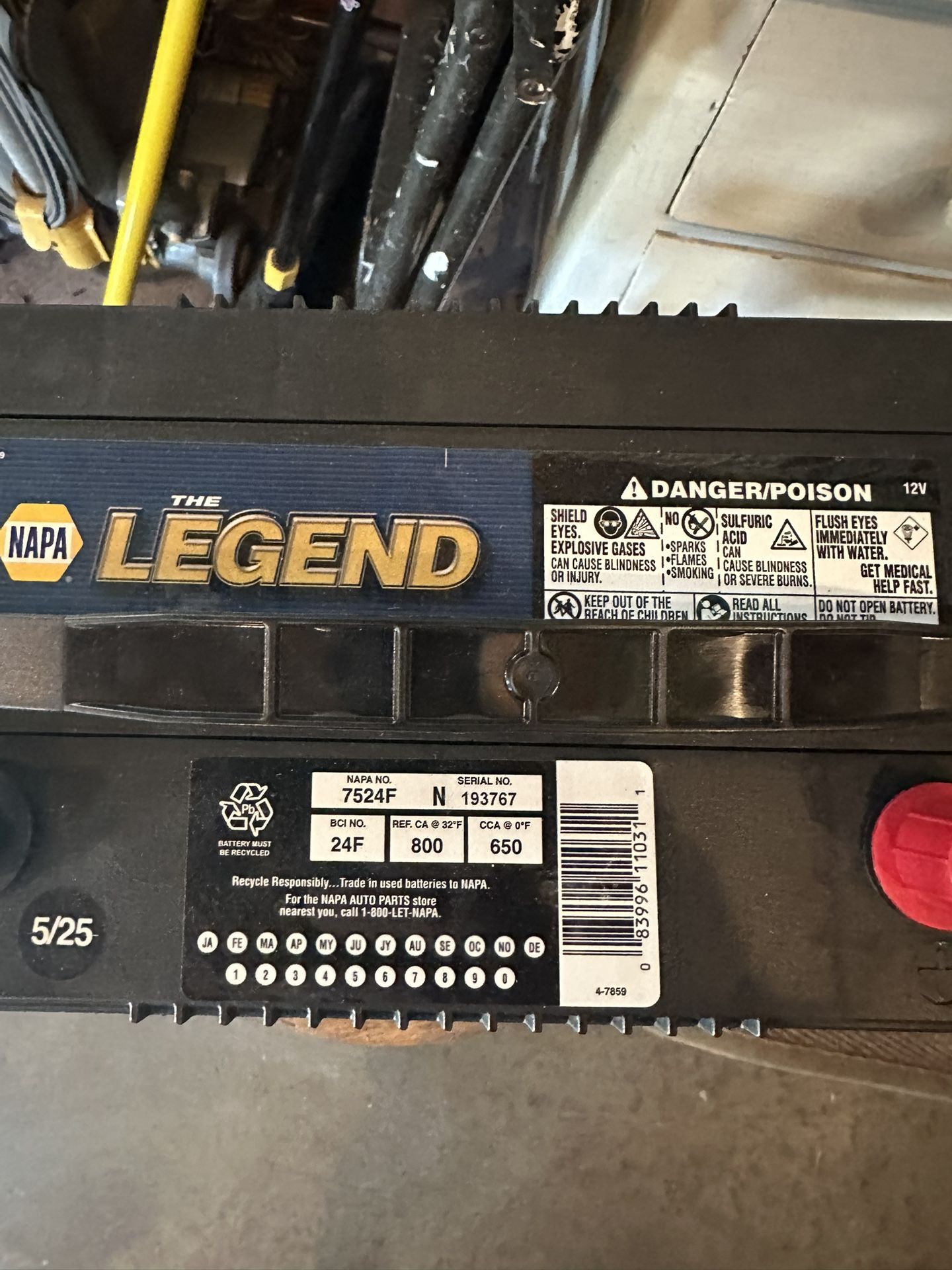 Brand New NAPA Battery