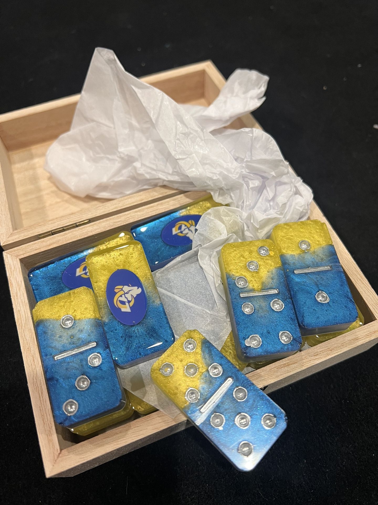 Custom Rams Dominoes