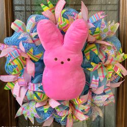 ADOORable peeps Easter Wreath 