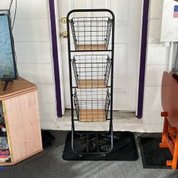 3 Tier Wire Basket Stand