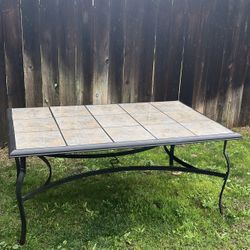 Hampton Bay Tile Patio Table Set With Chairs 