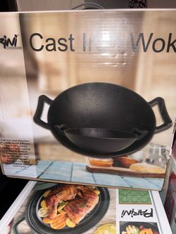 11.5”Cast iron wok pan