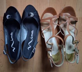 Nina and Michael Kors heeled sandals size 6.5