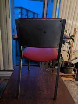 Vintage steelcase sled-base side armchairs set of 4-$1,200 for all or $375 each. Reasonable offer considered. Local pickup only, due to the substantia