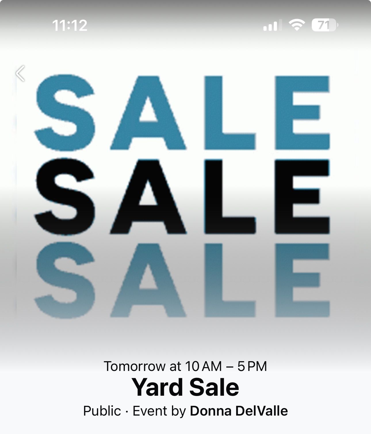 Yard sale