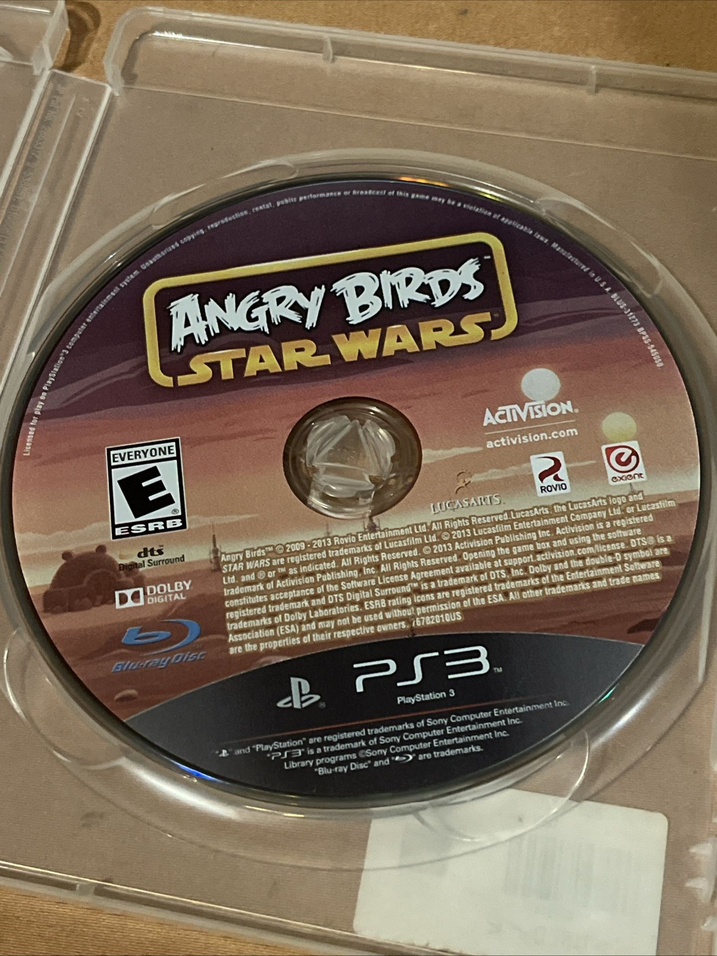 Angry Birds Star Wars (Sony PlayStation 3 PS3) Disc Only
